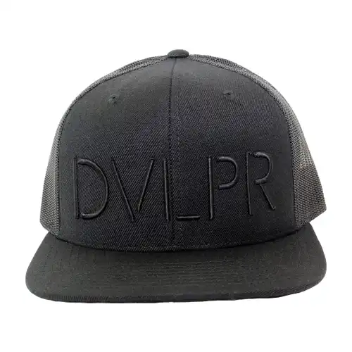 DVLPR Snapback - Black/Black