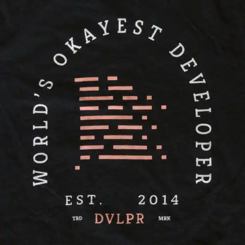 World's Okayest Developer T-shirt