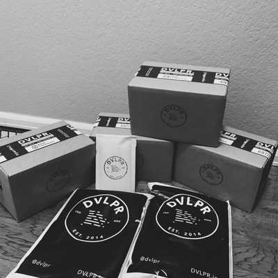 DVLPR orders packaged ready to ship